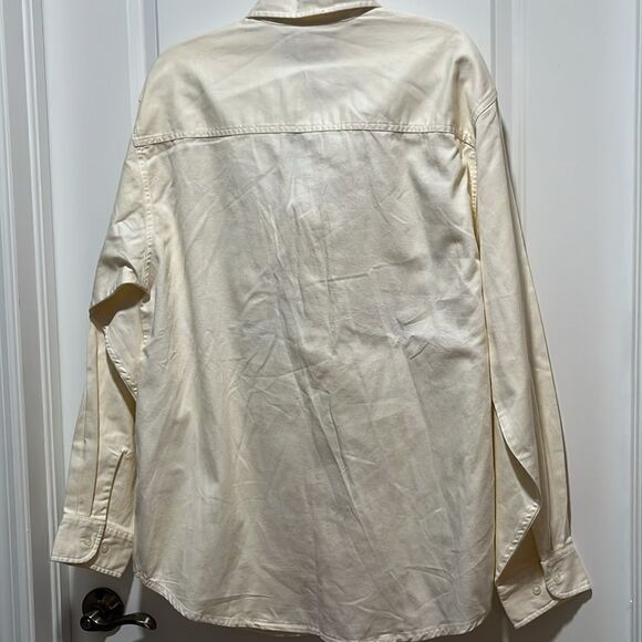 Harley-Davidson Cream Shirt Button Down Soft Twill NWT* VTG Hong Kong - Picture 8 of 10